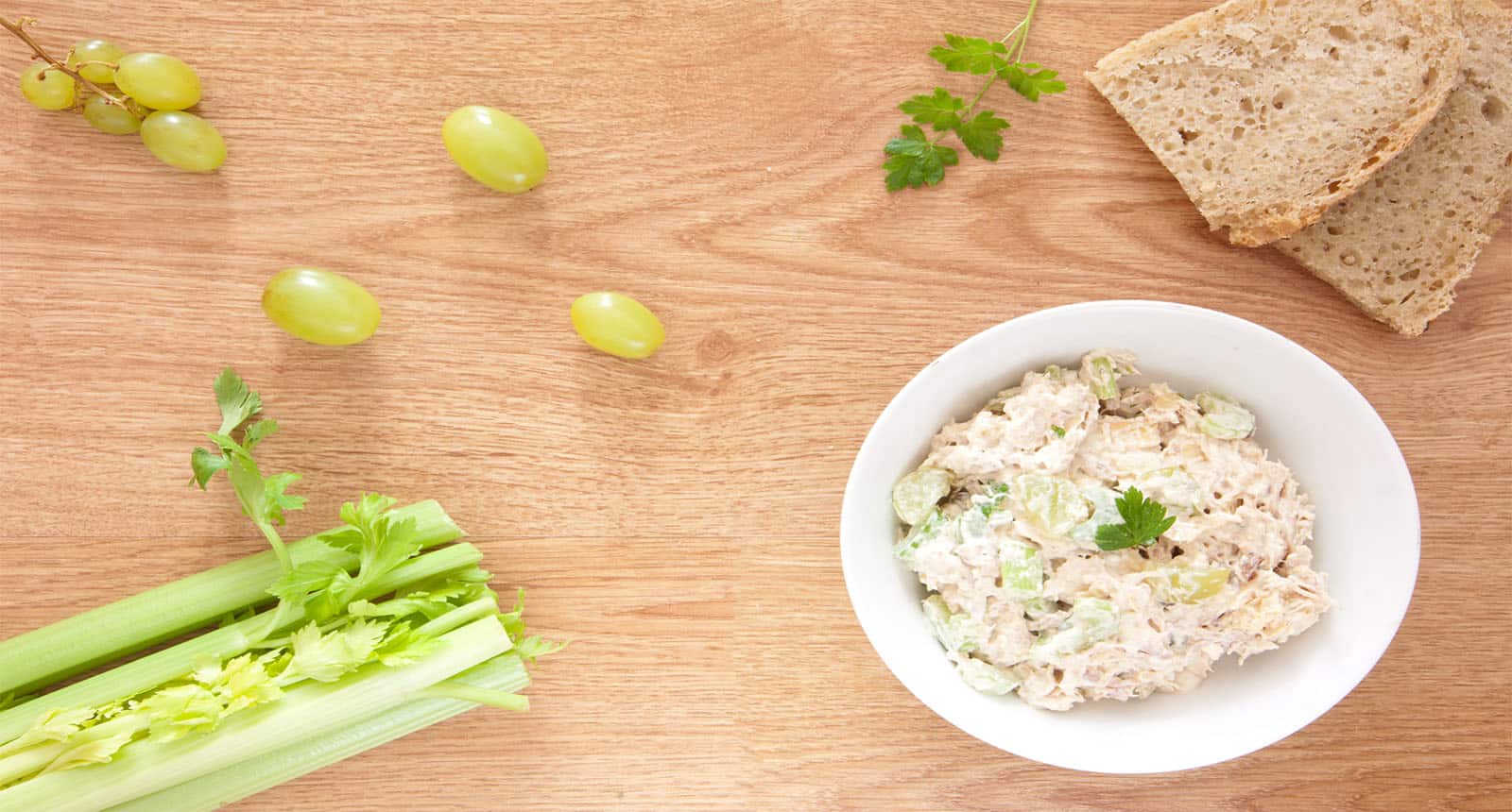 Salad Grapes Almonds Celery