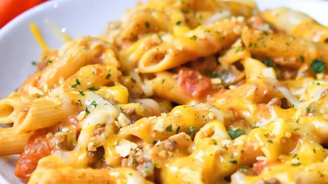 Cheesy Taco Pasta Recipe
