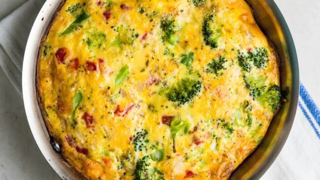 Cheesy Broccoli Frittata