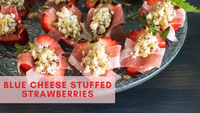 Stuffed Strawberries With Blue Cheese