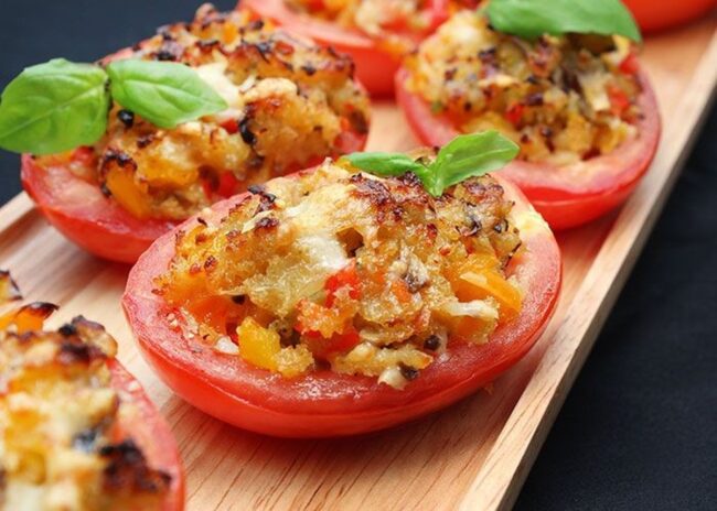 Stuffed Blue Cheese Tomatoes