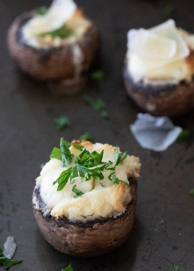 Boursin Stuffed Mushrooms