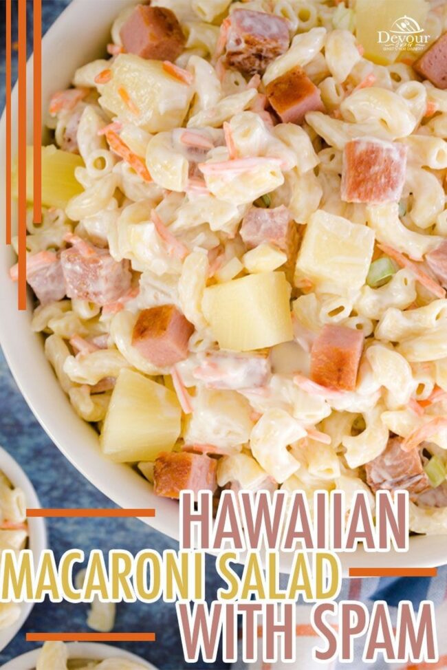 Hawaiian Macaroni Salad With Spam