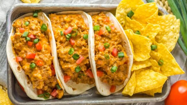 Slow Cooker Rotel Tacos