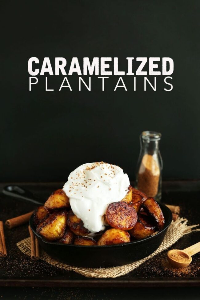 Coconut Sugar Caramelized Plantains