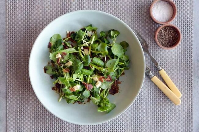 Watercress Bacon & Blue Cheese Salad