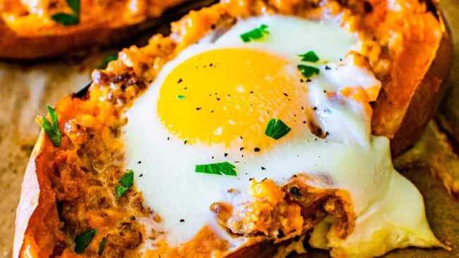 Breakfast Twice Baked Potatoes
