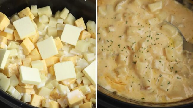 Slow Cooker Cheesy Potatoes