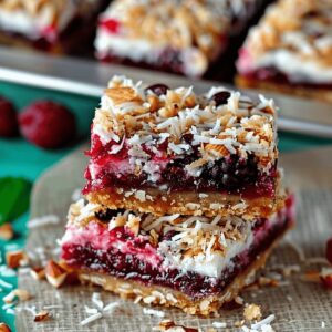 Raspberry Coconut Magic Bars Recipe