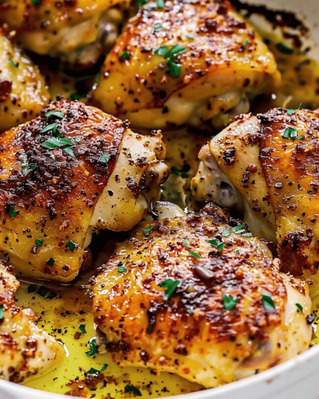 Oven Baked Chicken Thighs Recipe