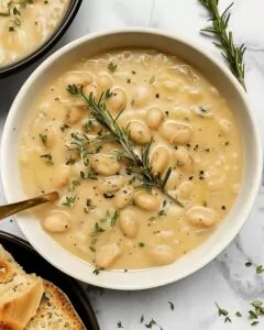 Rosemary Garlic White Bean Soup Recipe