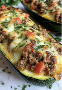 Tender Stuffed Zucchini Boats Recipe