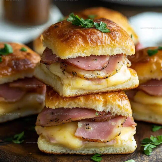 Savory & Sweet Layers: Elements of Hawaiian Ham and Cheese Sliders